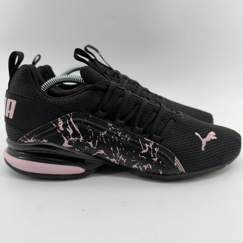 Puma Cell Vive Marble Black Rose Water Womens Running Shoes Size 11 - Picture 1 of 6
